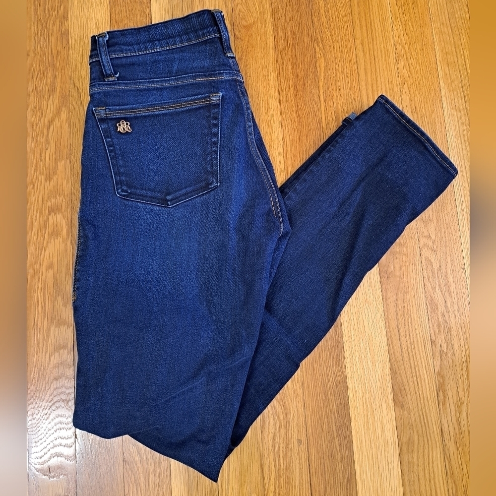 Rock & Republic Women's Size 6 Berlin Skinny Dark Wash Denim Jeans 28" Waist